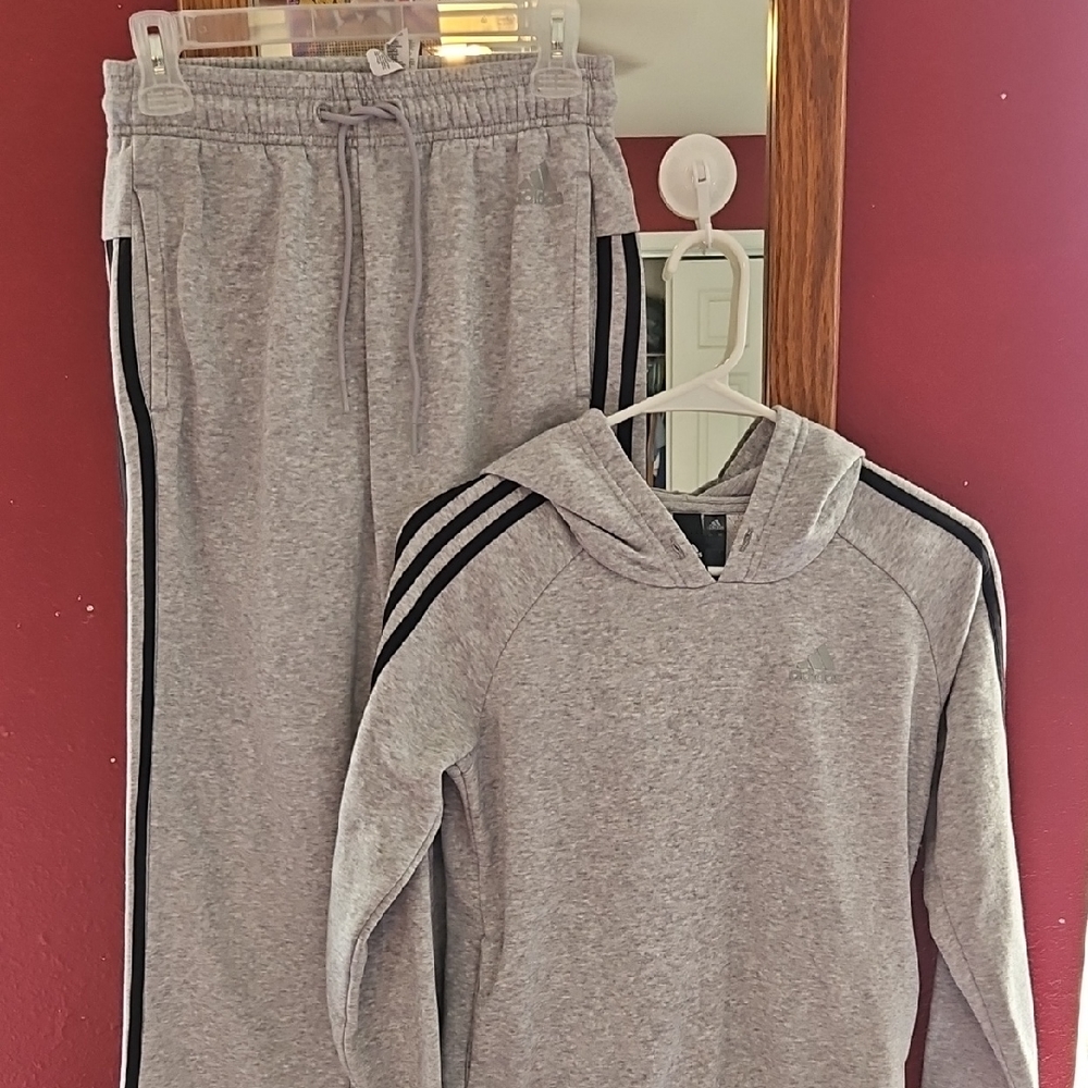 Adidas Gray Tracksuit Set